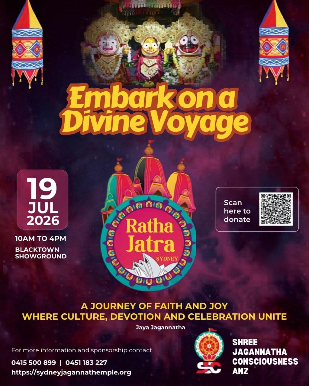 Ratha Jatra 2026 Sydney — event flyer